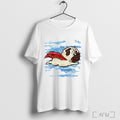 Flying Pug Superdog Funny Graphic T Shirt Unisex