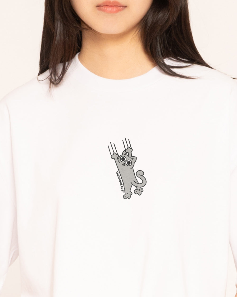 Falling Cat Oversized Tee Unisex