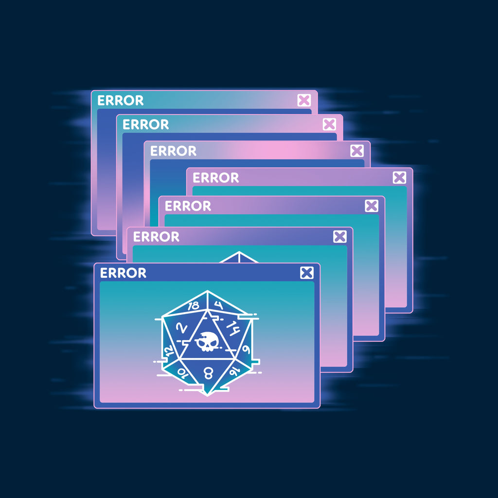 GlitchWave D20 Unisex