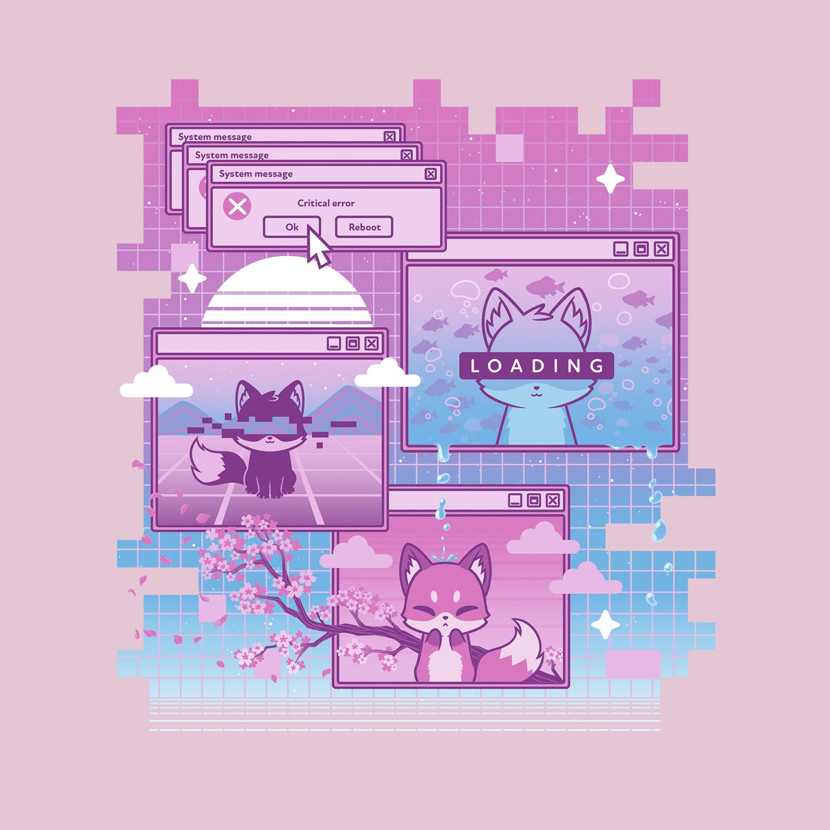 Vaporwave Fox Unisex