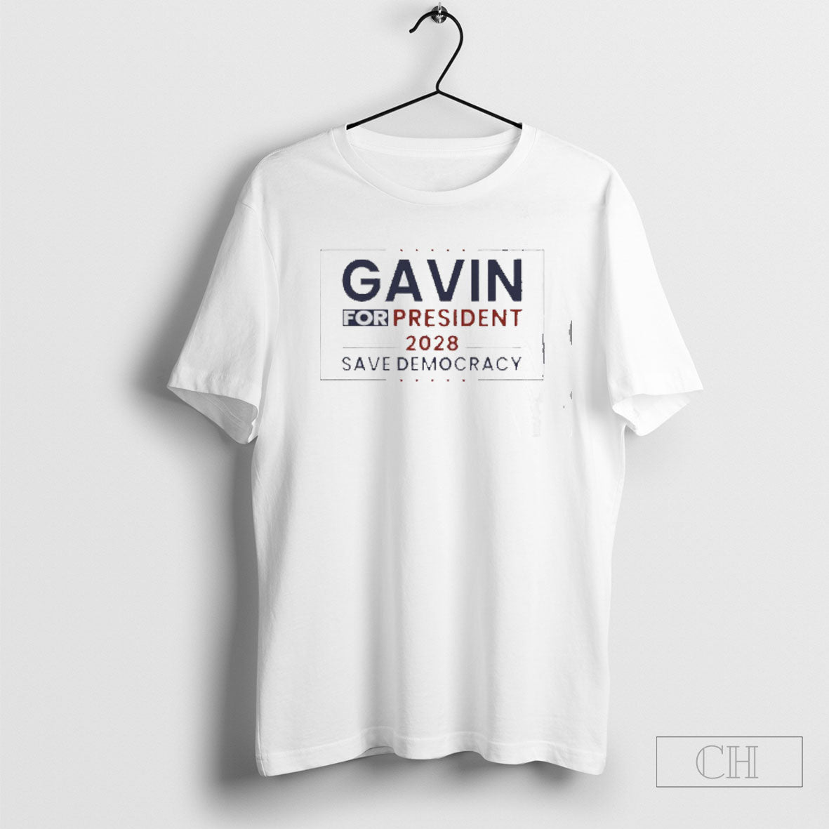 Gavin Newsom For President 2028 Save Democracy Shirt Unisex