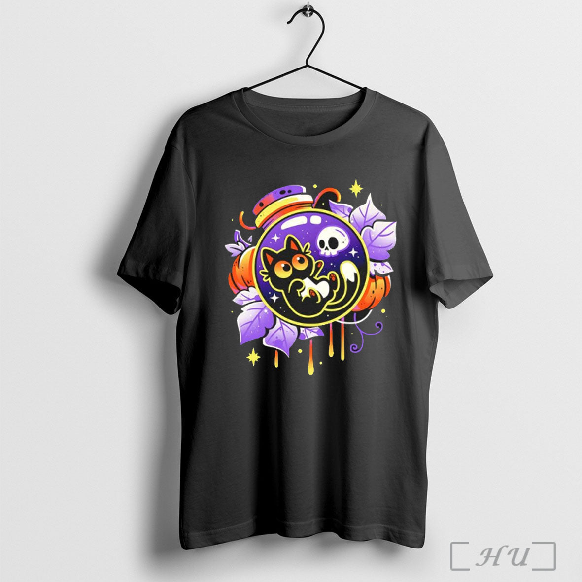Halloween Bottled Kitten T Shirt Unisex