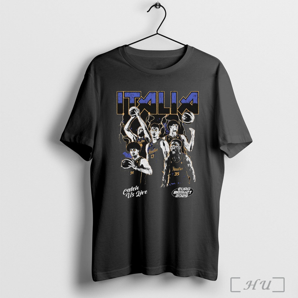 Italy Catch Us Live Euro Basket 2025 T Shirt Unisex