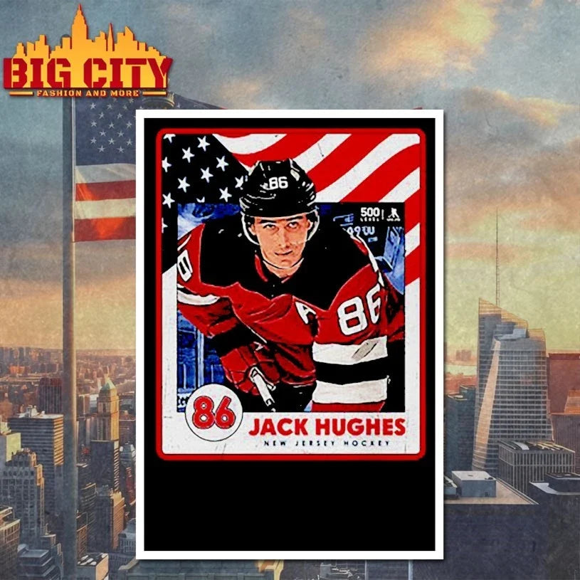 Jack Hughes New Jersey USA Card Unisex