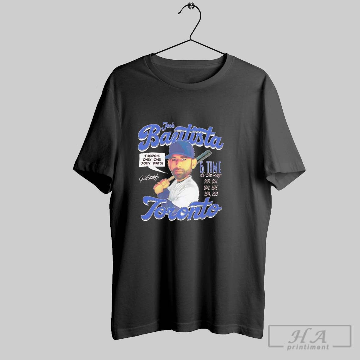 Jose Bautista 6 Time All Star Player Toronto Comic Unisex