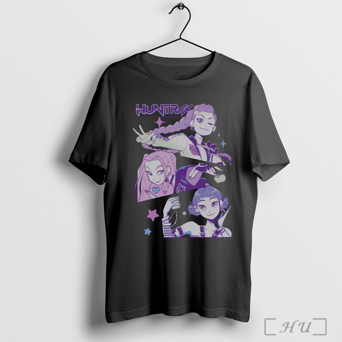 Kpop Demon Hunters Huntrix Group Panels T Shirt Unisex