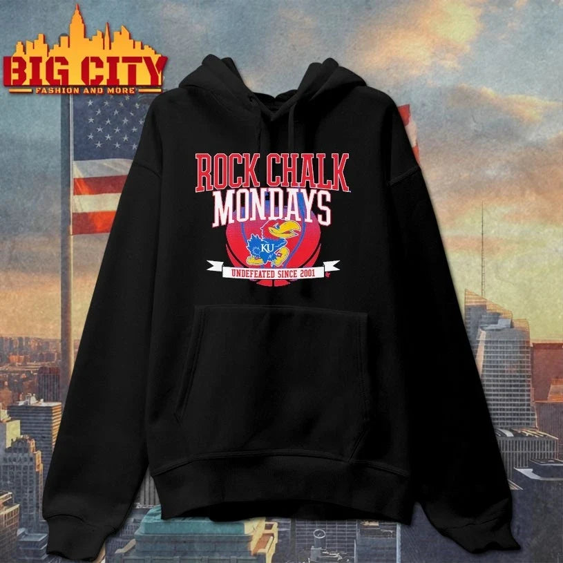 Kansas Basketball Rock Chalk Mondays Undefeated since 2001 Unisex