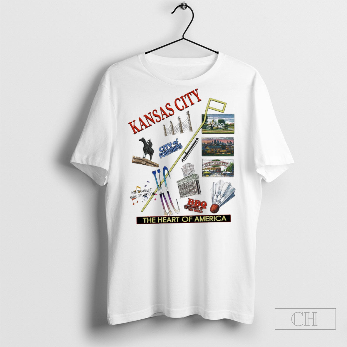 Kansas City The Heart Of America Souvenir Unisex