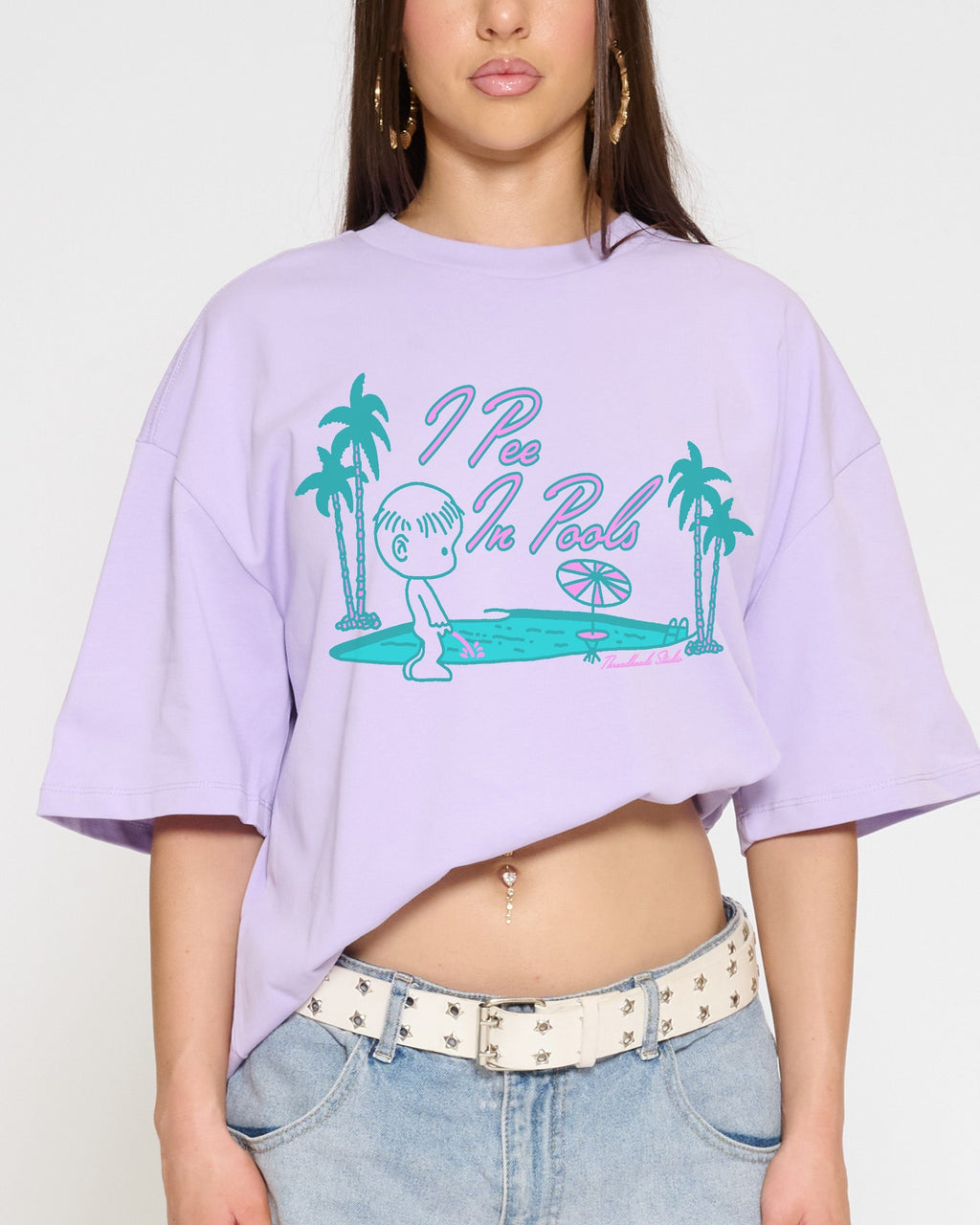I Pee In Pools Oversized Tee Unisex