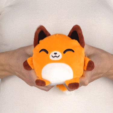 TeeTurtle Reversible Fox Plushmate Unisex