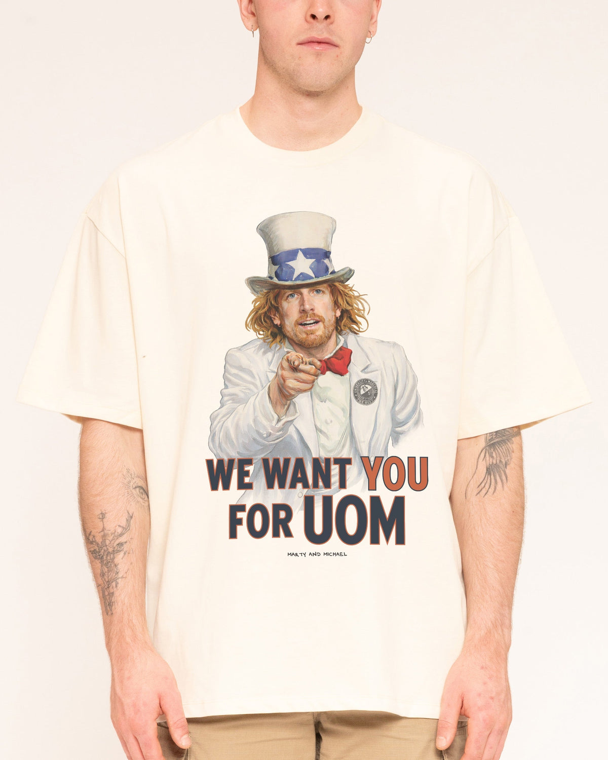 We Want You for Uom Oversized Tee Unisex
