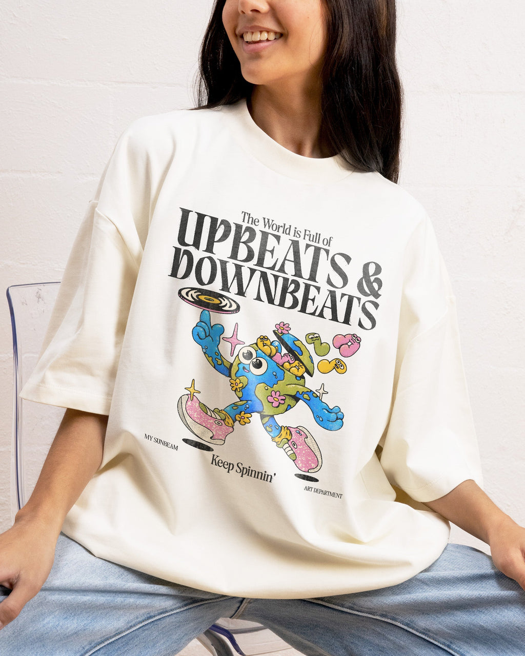 Upbeats & Downbeats Oversized Tee Unisex