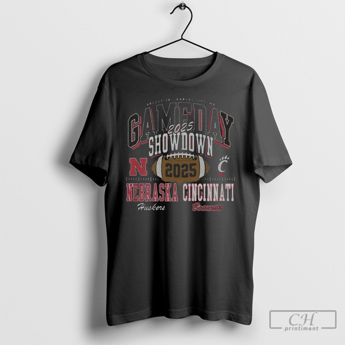 Nebraska Cornhuskers Vs Cincinnati Bearcats 2025 Gameday Showdown T Shirts Unisex