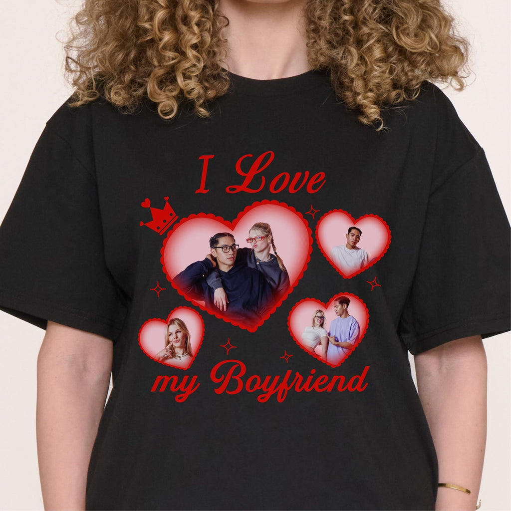 I Love My Girlfriend/Boyfriend Custom Tee Unisex