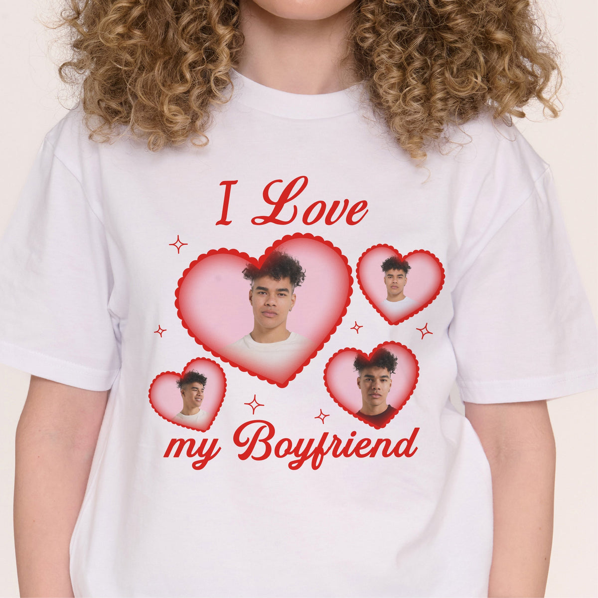 I Love My Girlfriend/Boyfriend Custom Tee Unisex