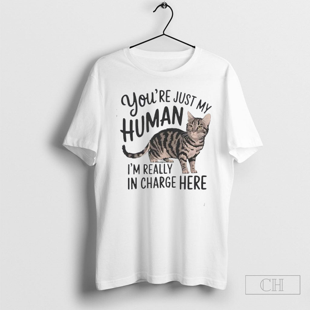 Official Cat Youre Just My Human Im Really In Charge Here Sweater Unisex