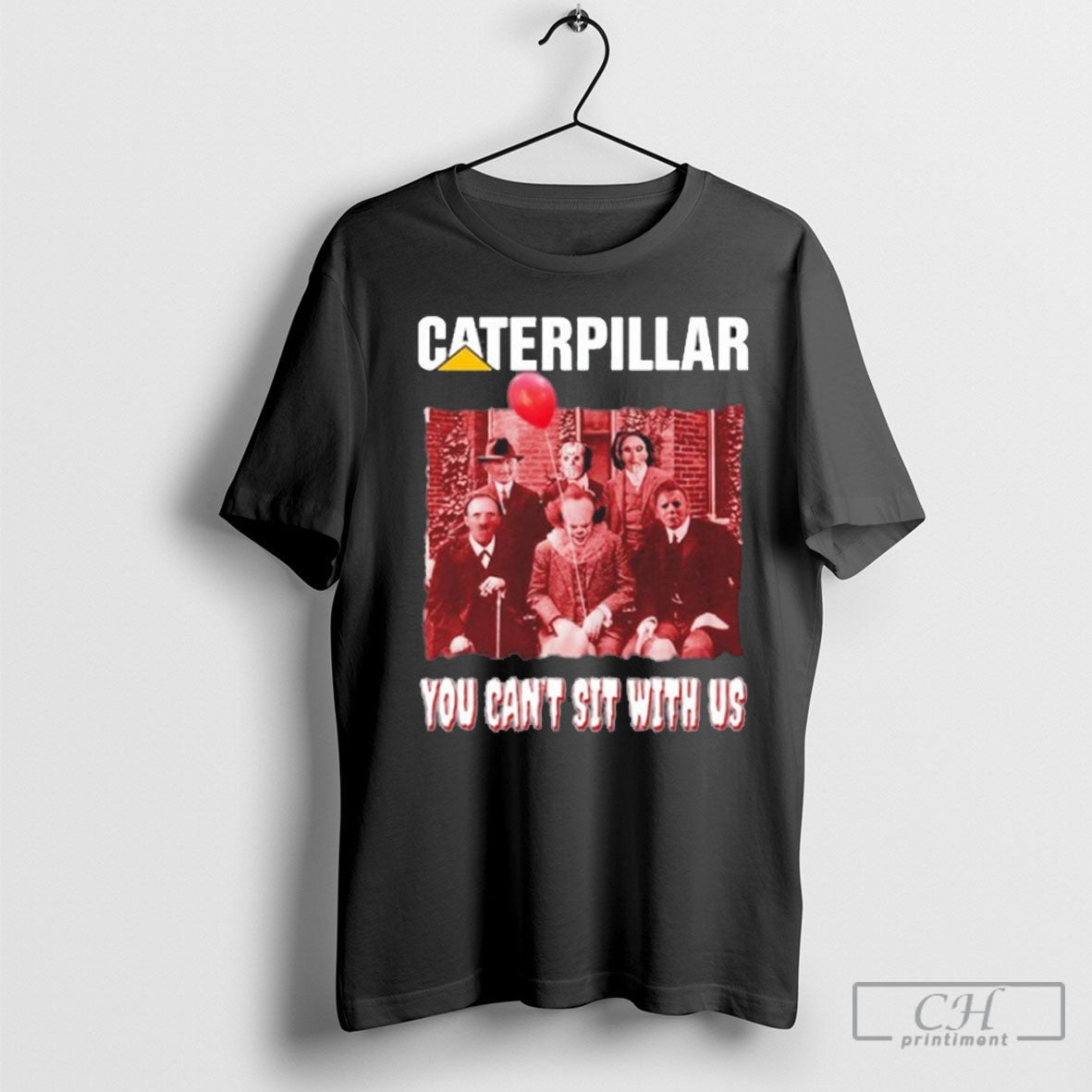 Official Caterpillar You Cant Sit With Us Halloween Movies Shirt Sweater Unisex