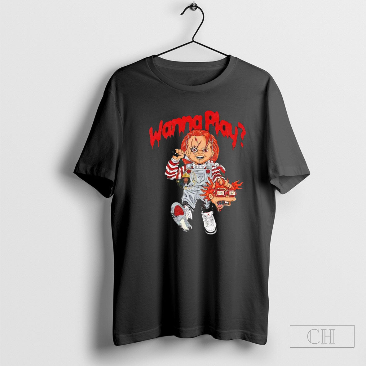 Official Chucky Wanna Play Beheading Halloween Sweater Unisex