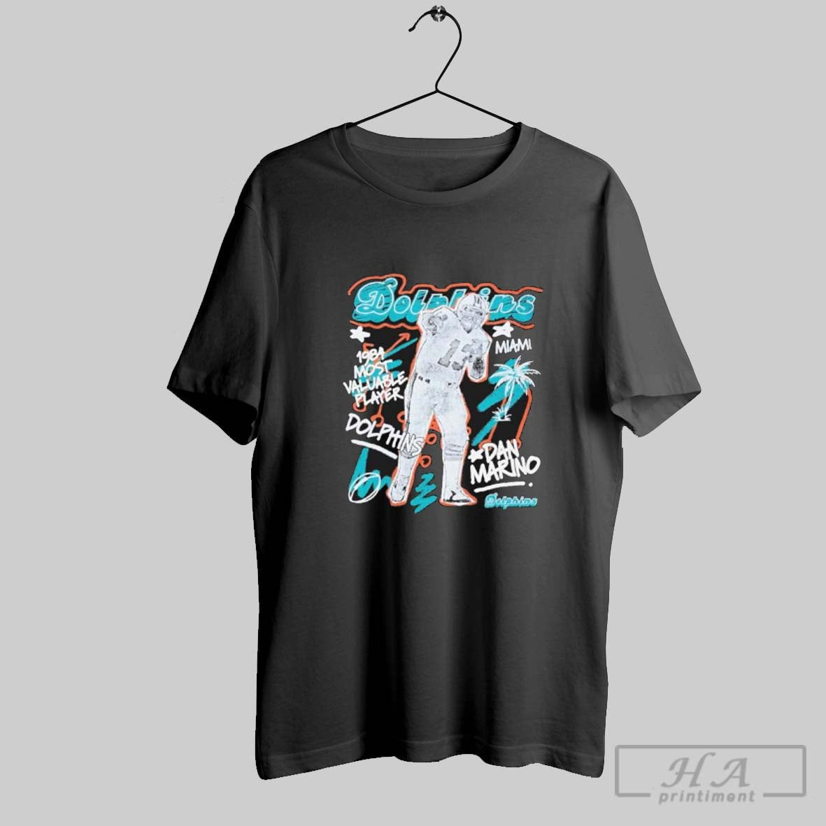 Official Dan Marino Miami Dolphins Chalked Up Player Shirt Sweater Long Sleeve And Tank