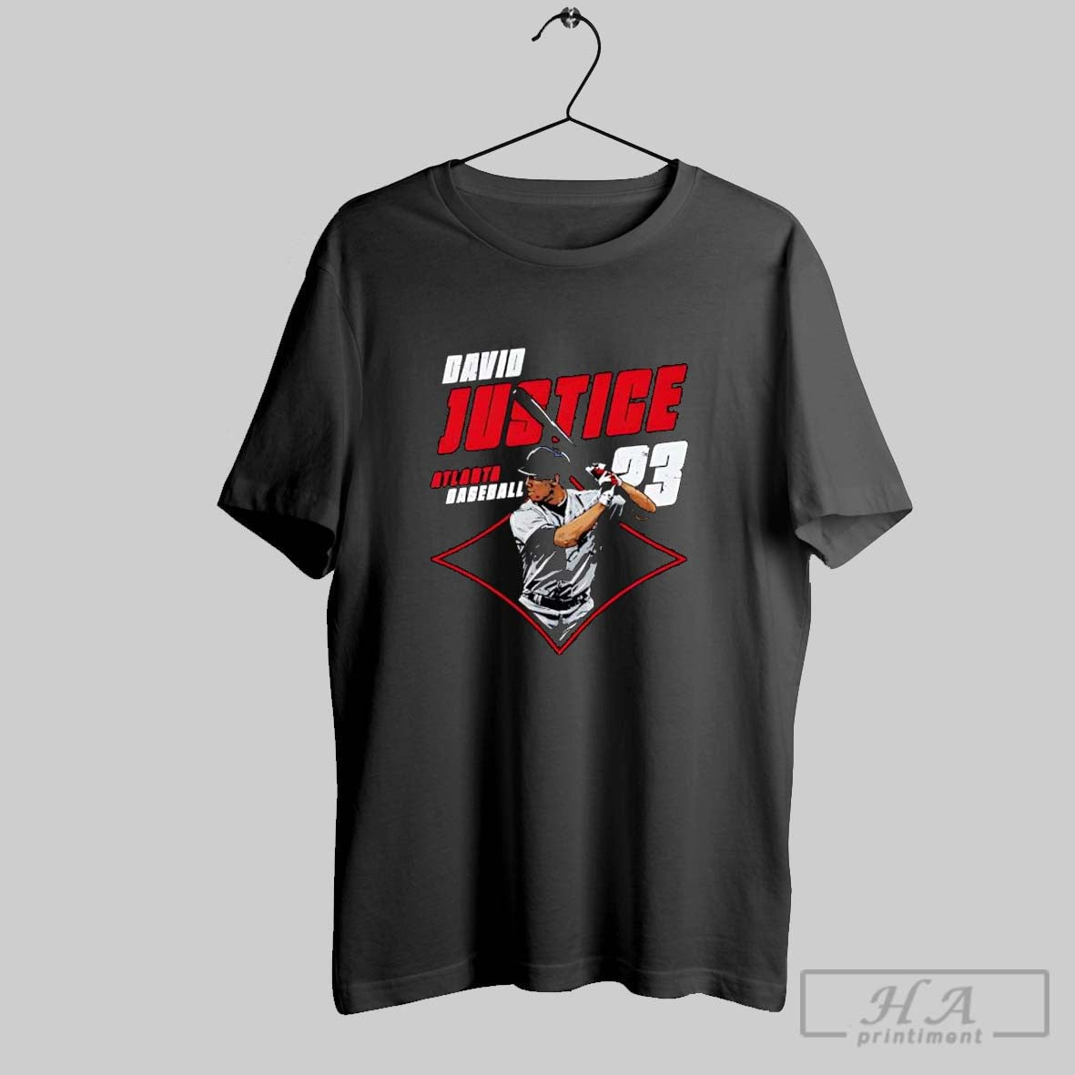 Official David Justice Atlanta Diamond 23 Unisex