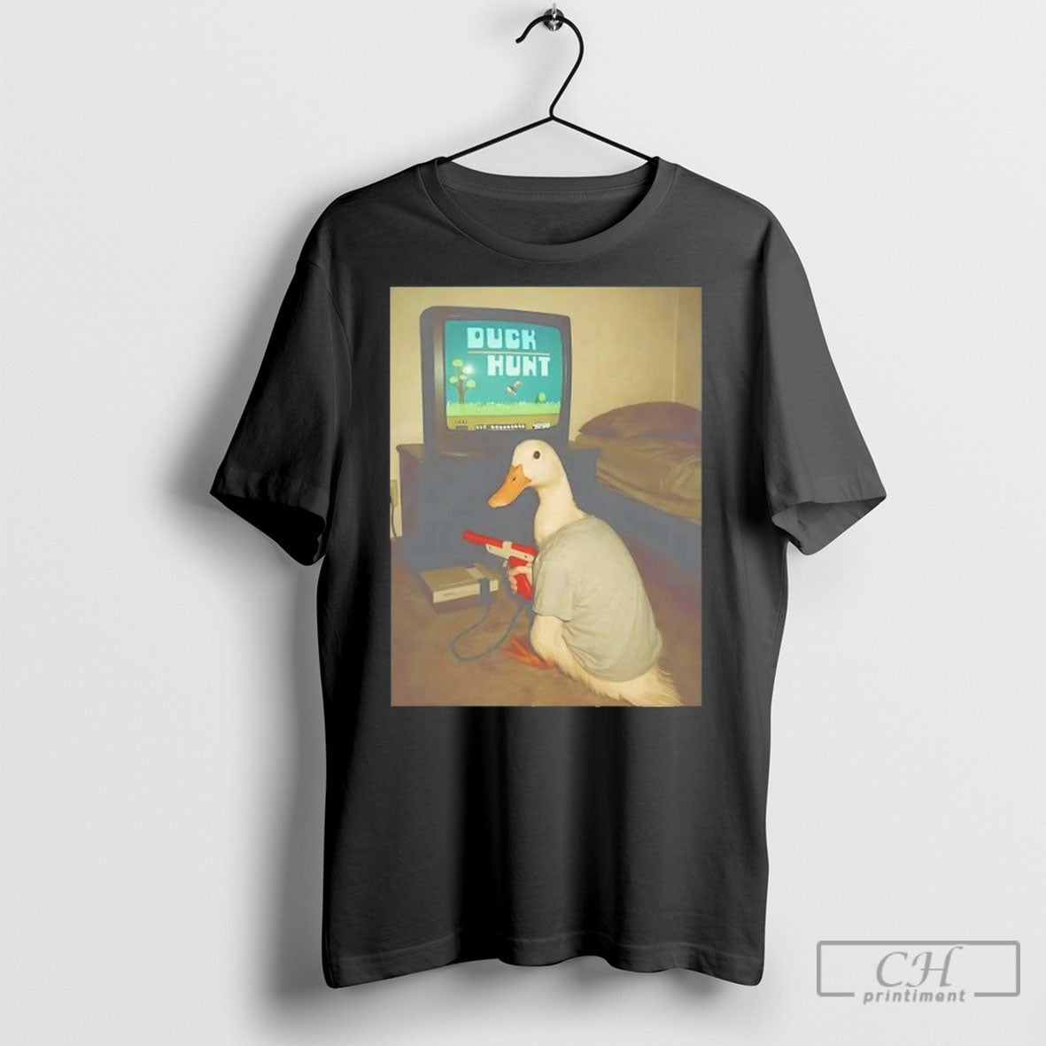 Official Duck Playing Video Game Duck Hunt Sweater Unisex