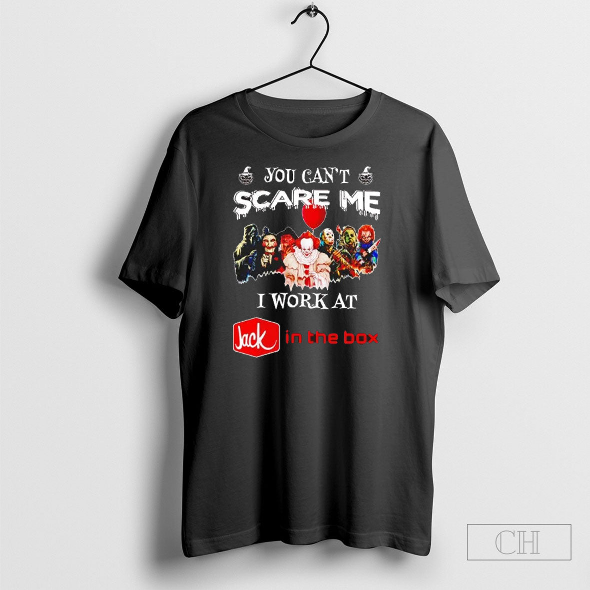 Official Horror Halloween You Cant Scare Me I Work At Jack In The Box Sweater Unisex