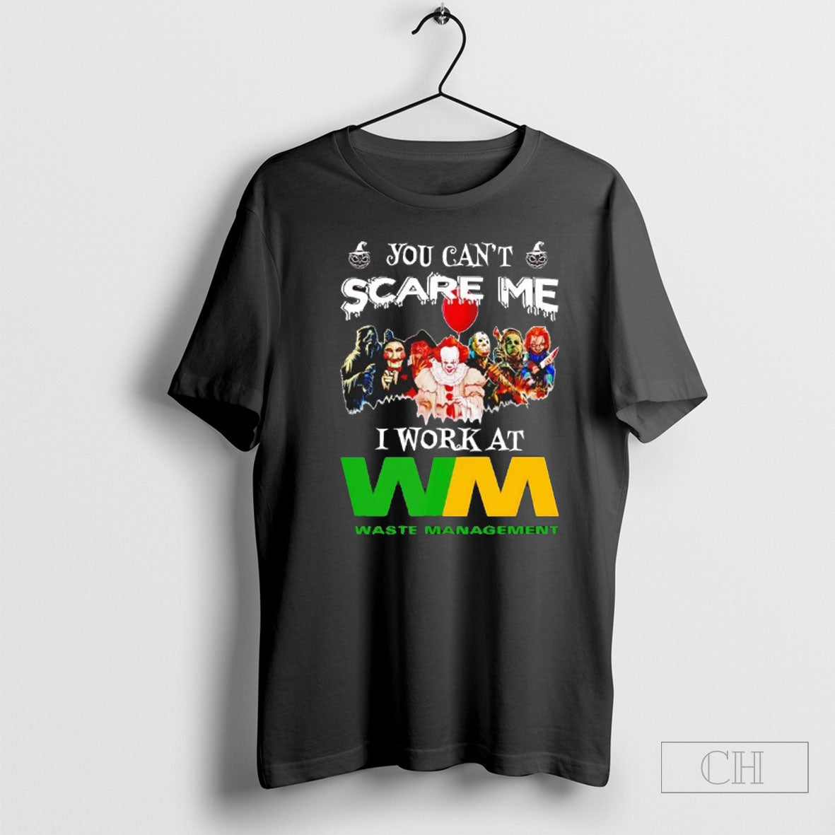 Official Horror Halloween You Cant Scare Me I Work At Waste Management Sweater Unisex