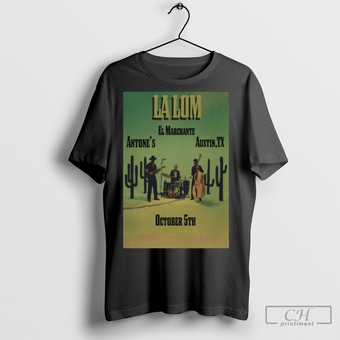 Official La Lom El Marchante 10 5 2025 Austin Tx Cactus Sweater Unisex
