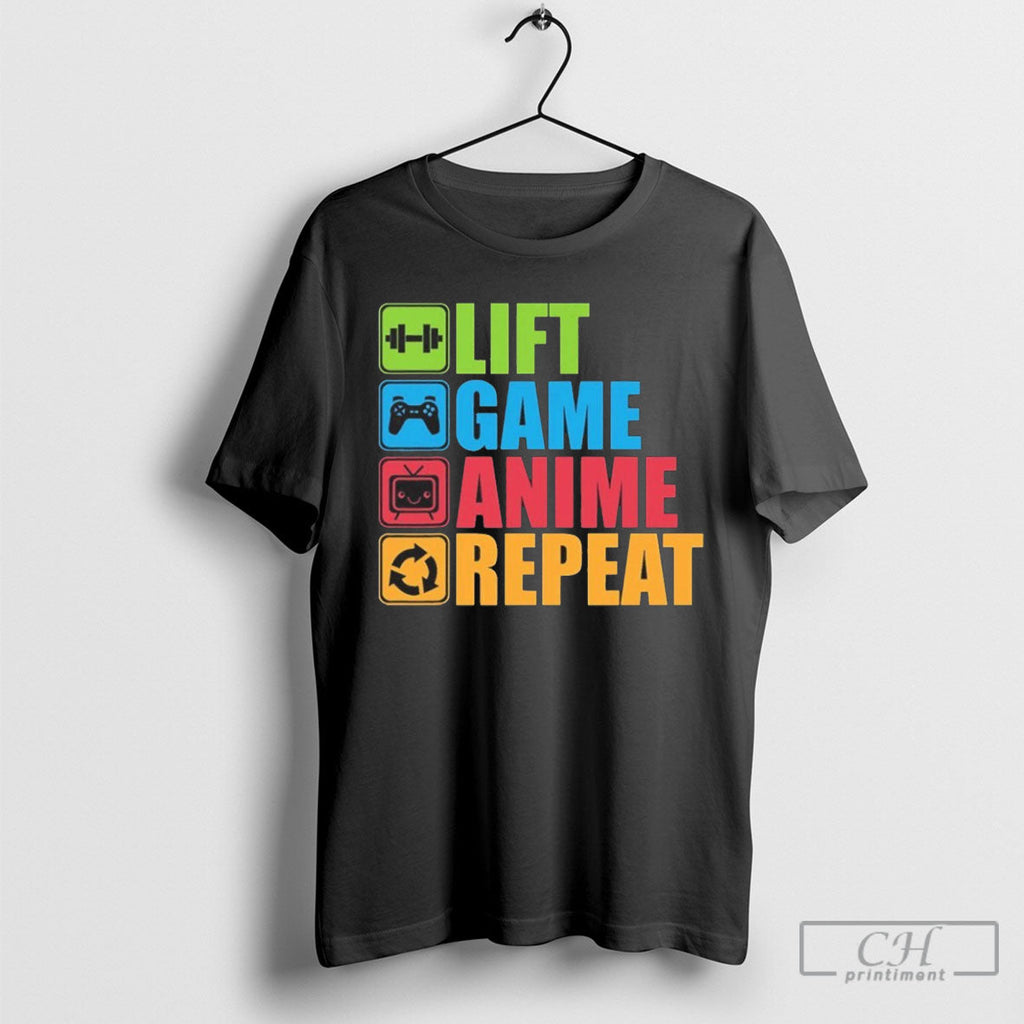 Official Lift Game Anime Repeat Shirt Sweater Unisex