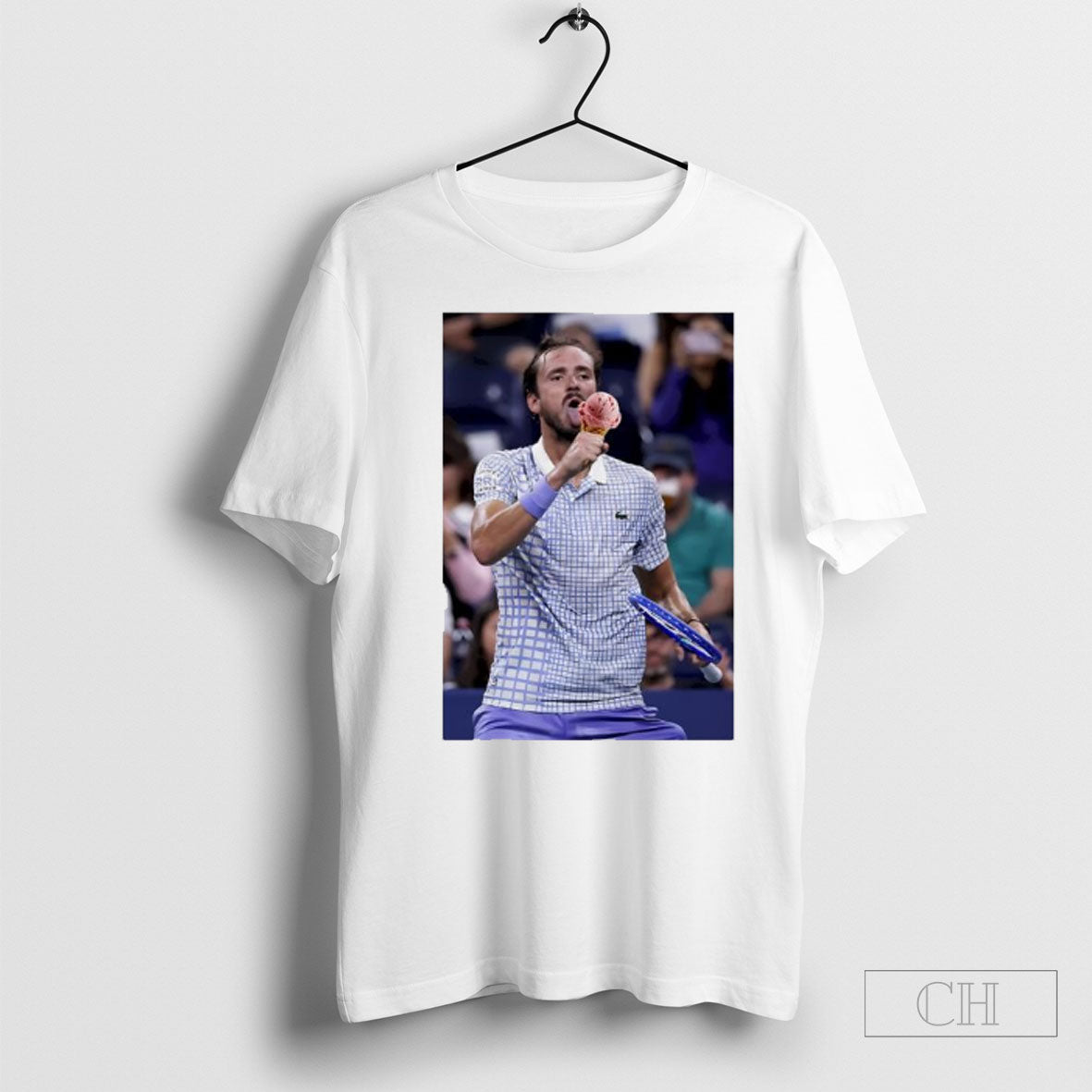 Official Medvedev Lick Icecream On Field Us Open Funny Graphic Sweater Unisex