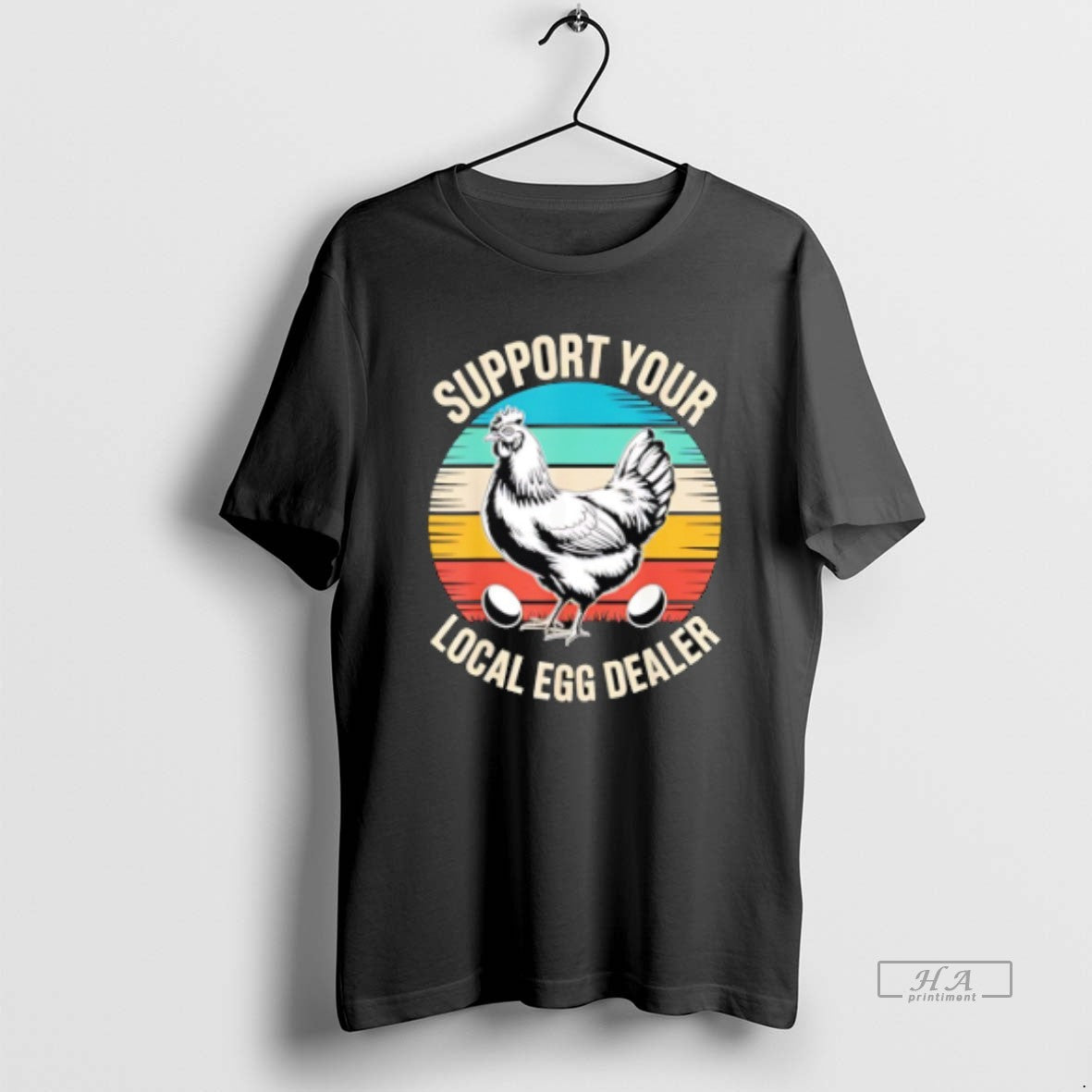 Official Mother Hen With Two Eggs Support Your Local Egg Dealer Vintage Unisex