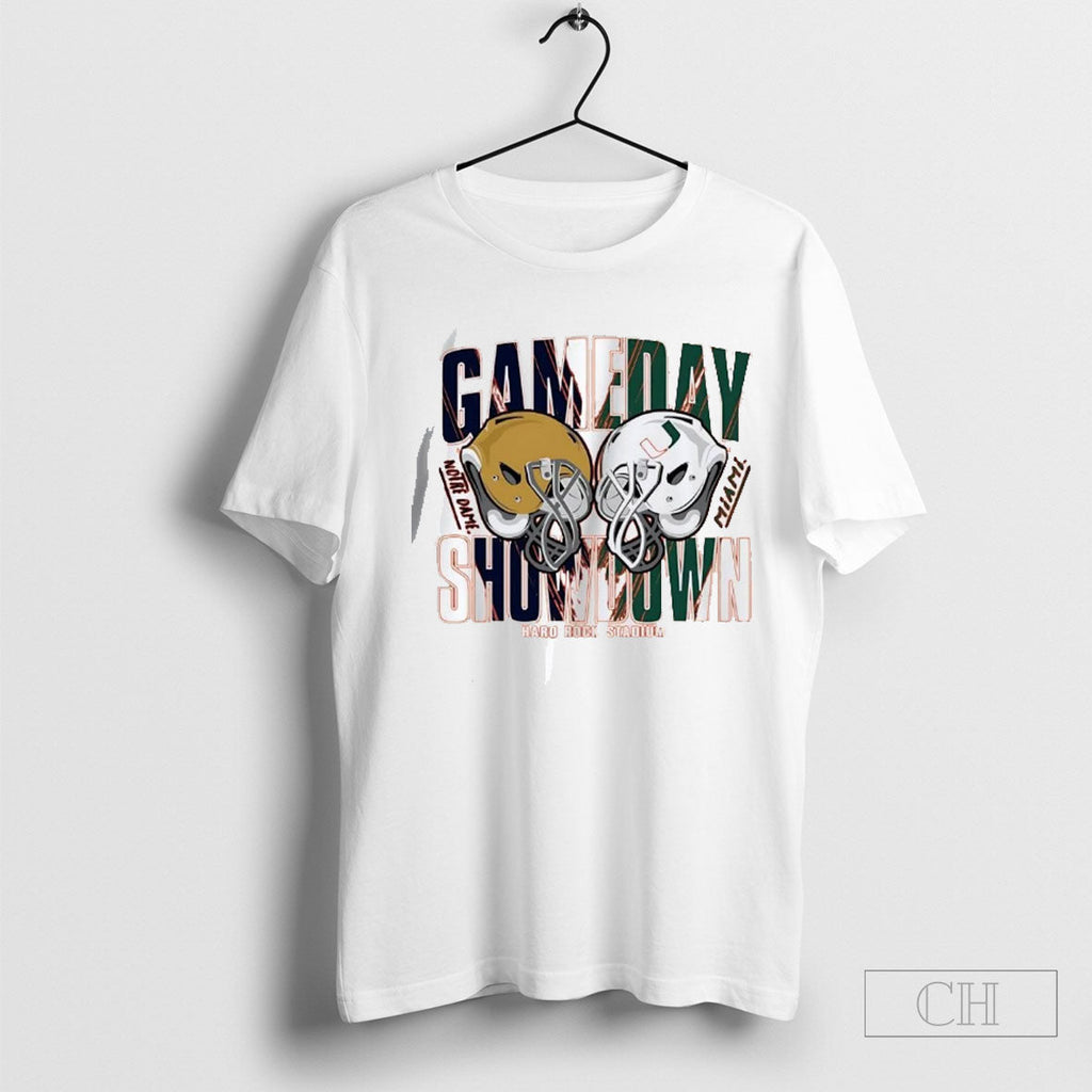 Official Notre Dame Vs Miami Gameday Showdown Hard Rock Stadium Sweater Unisex