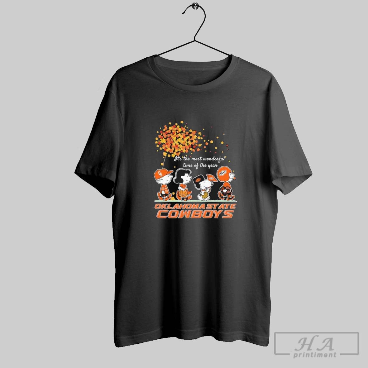 Official Oklahoma State Cowboys And Peanuts Characters Its The Most Wonderful Time Of The Year