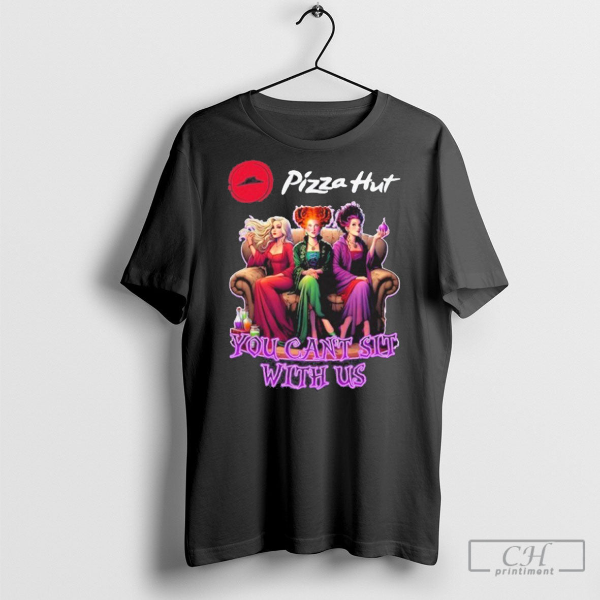 Official Pizza Hut Hocus Pocus You Cant Sit With Us Halloween Shirt Sweater Unisex
