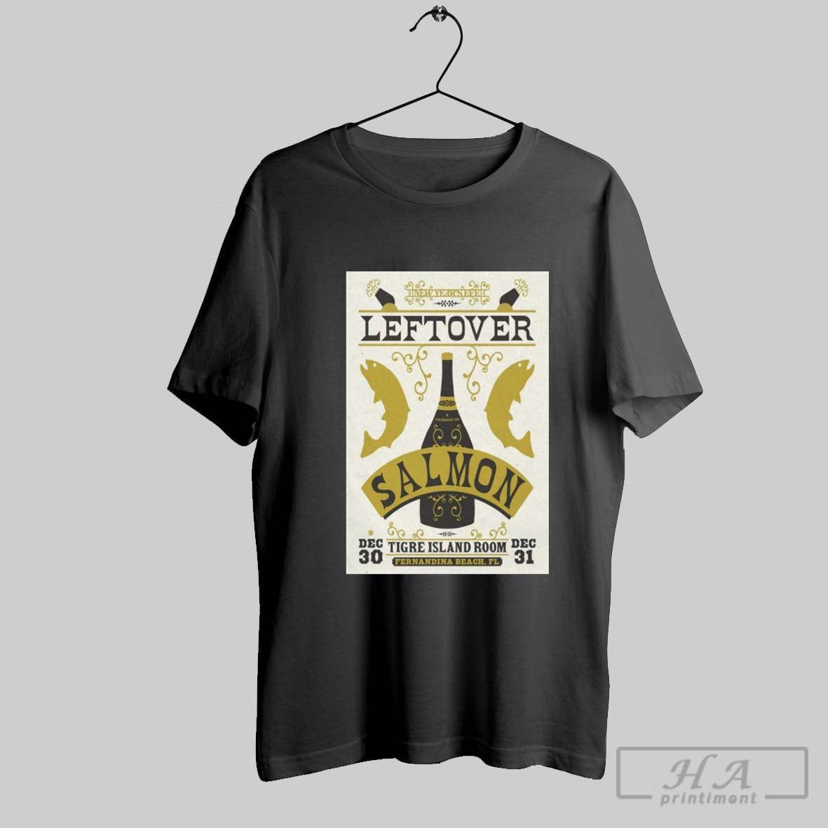 Official Poster Leftover Salmon December 30 31 2025 Tigre Island Room Fernandina Beach Fl Unisex