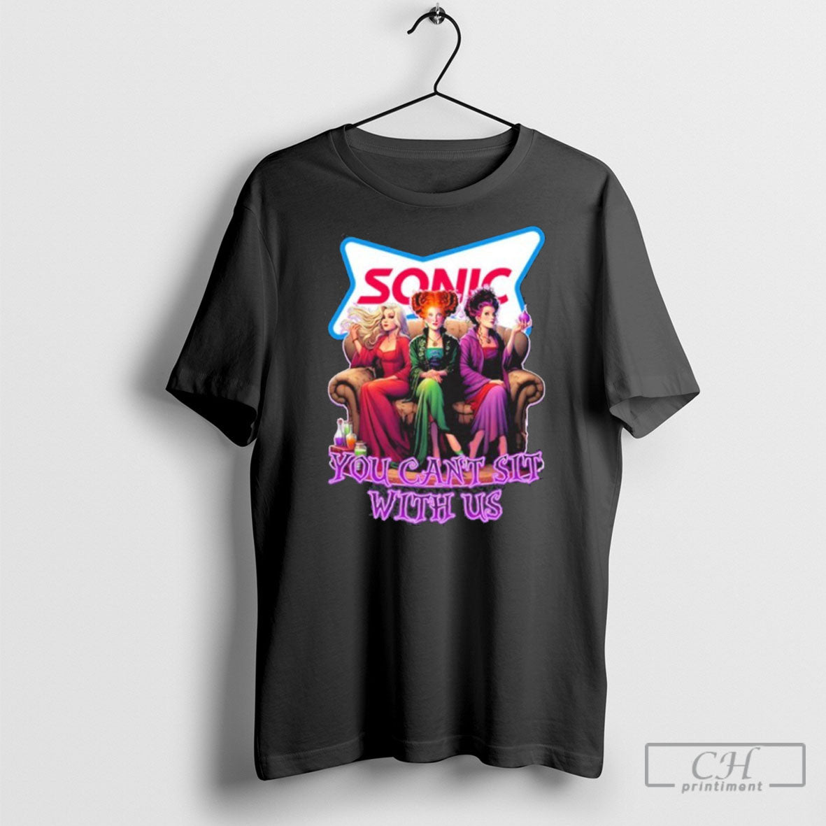 Official Sonic Drive In Hocus Pocus You Cant Sit With Us Halloween Shirt Sweater Tee Unisex