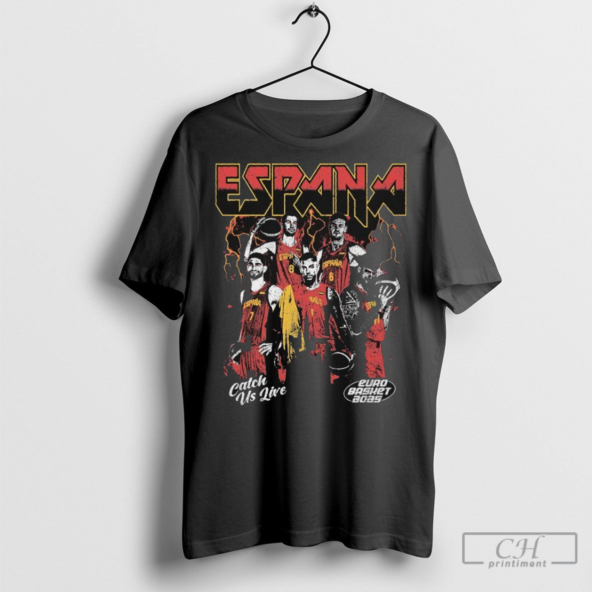 Official Spain Catch Us Live Euro Basket 2025 Sweater Unisex