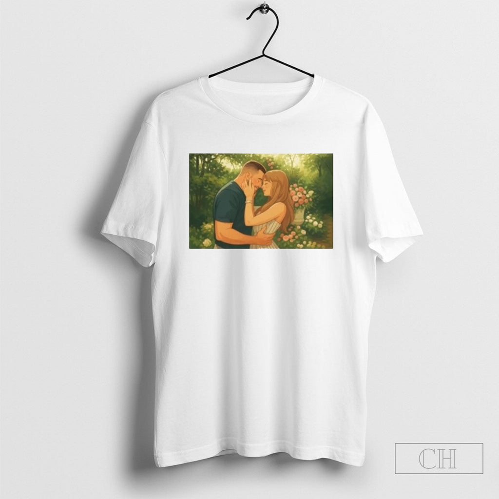 Official Taylor Travis Kelce Engagement 2025 Shirt Sweater Long Sleeve And Tank Top Sweater