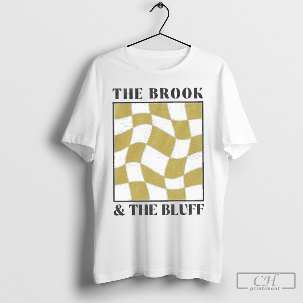 Official The Brook The Bluff Wavy Yellow Checkered Sweater Unisex