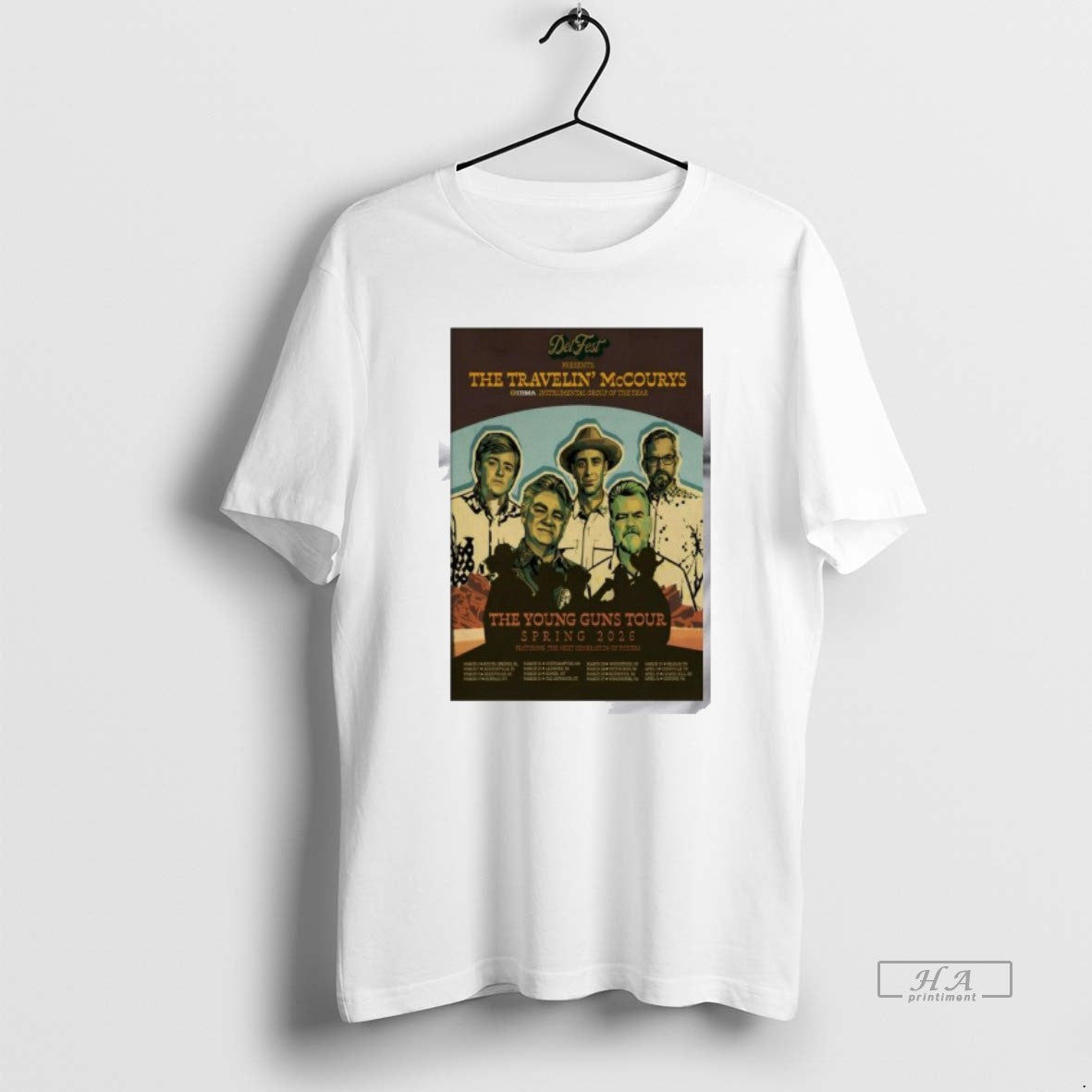 Official The Travelin Mccourys The Young Guns Tour Spring 2026 Men Unisex