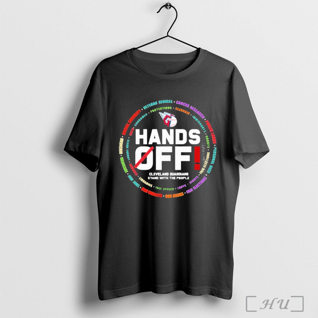 Officials Cleveland Guardians Logo Hands Off Seattle Mariners Stand With The People T Shirt