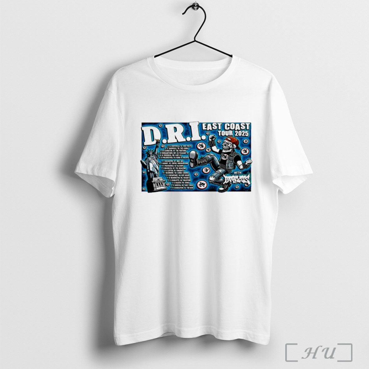 Officials D R I East Coast Tour 2025 Event T Shirt T Shirt Unisex