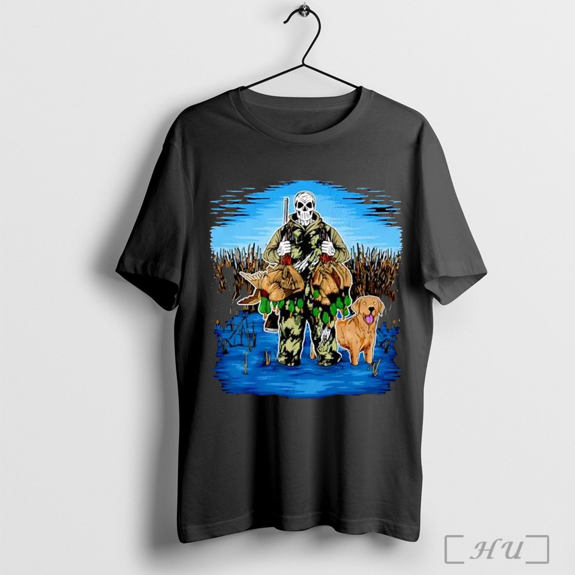 Officials Duck Hunting Hunter Skeleton T Shirt Unisex