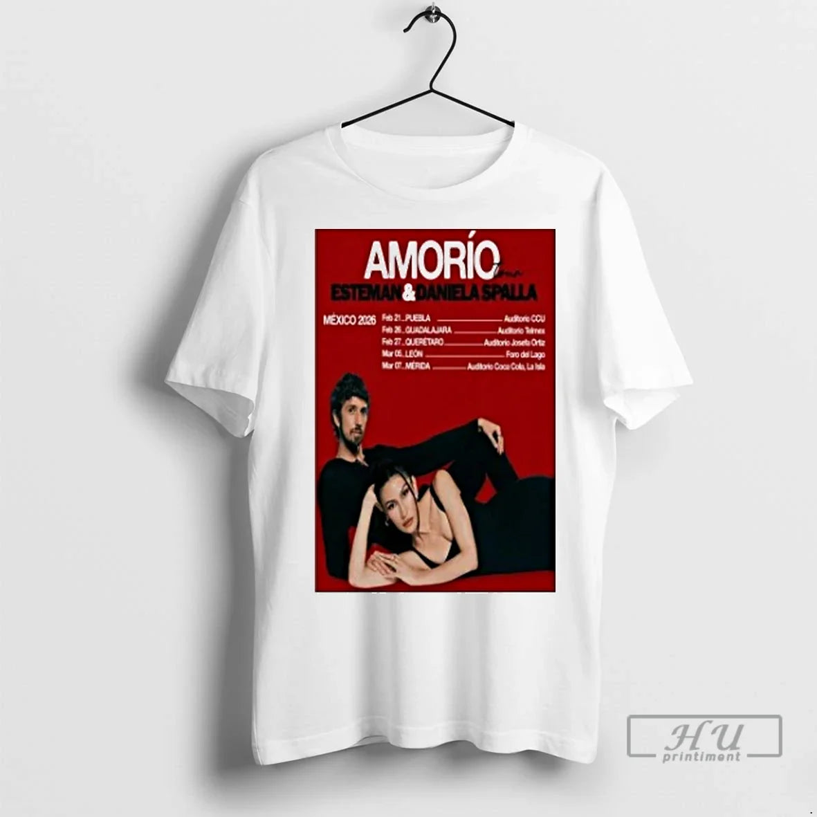 Officials Esteman Daniela Spalla Amorio Tour Mexico 2026 T Shirts Unisex