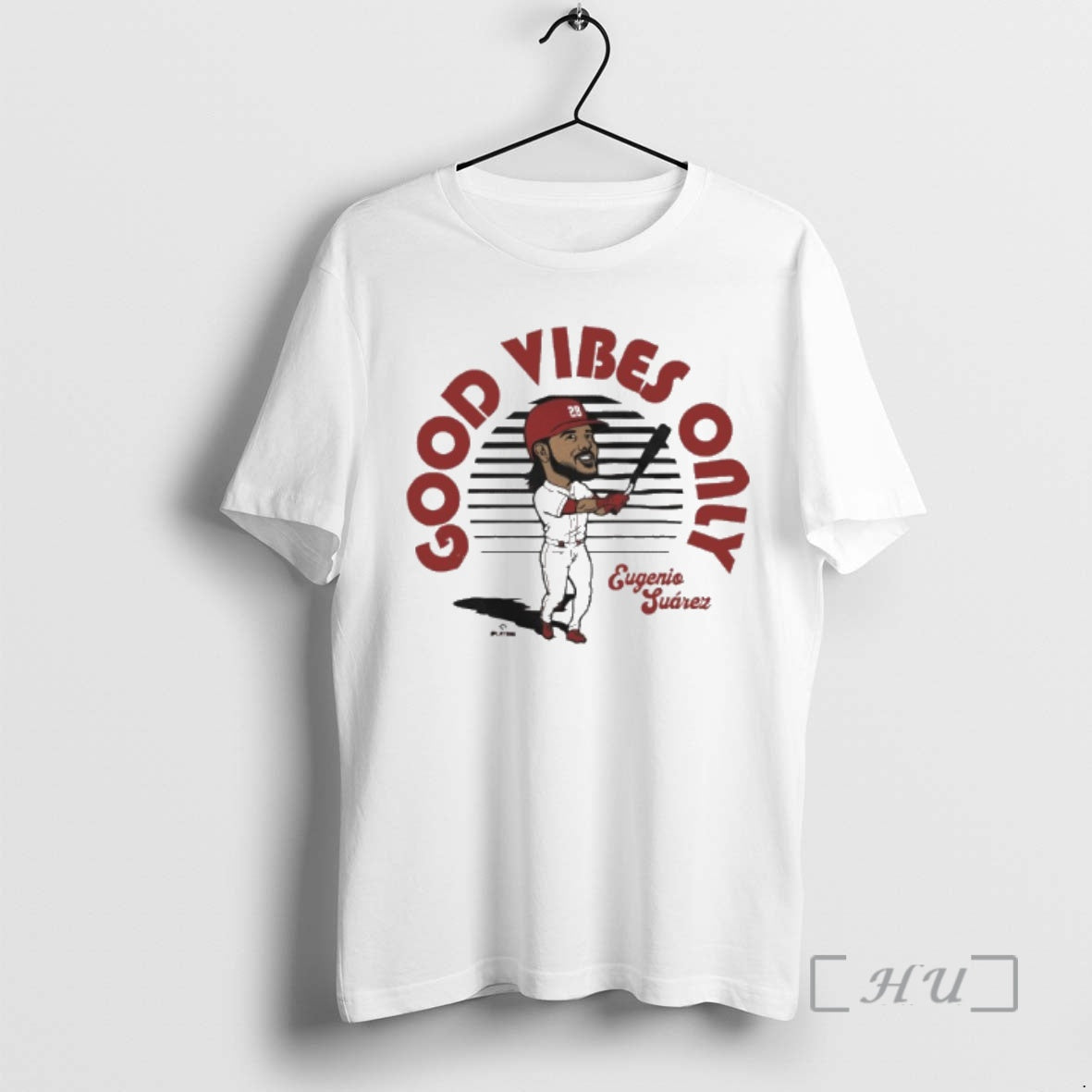 Officials Eugenio Suarez Cincinnati Reds Good Vibes Only Caricature Unisex