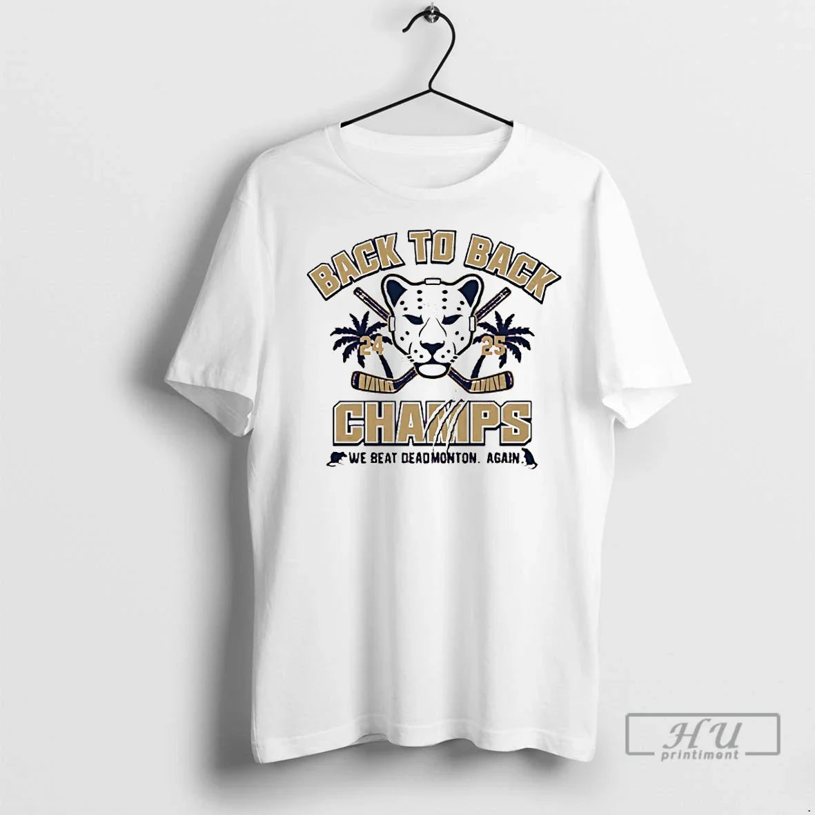 Officials Florida Panthers Back To Back Champions 2025 We Beat Deadmonton Again T Shirts Unisex