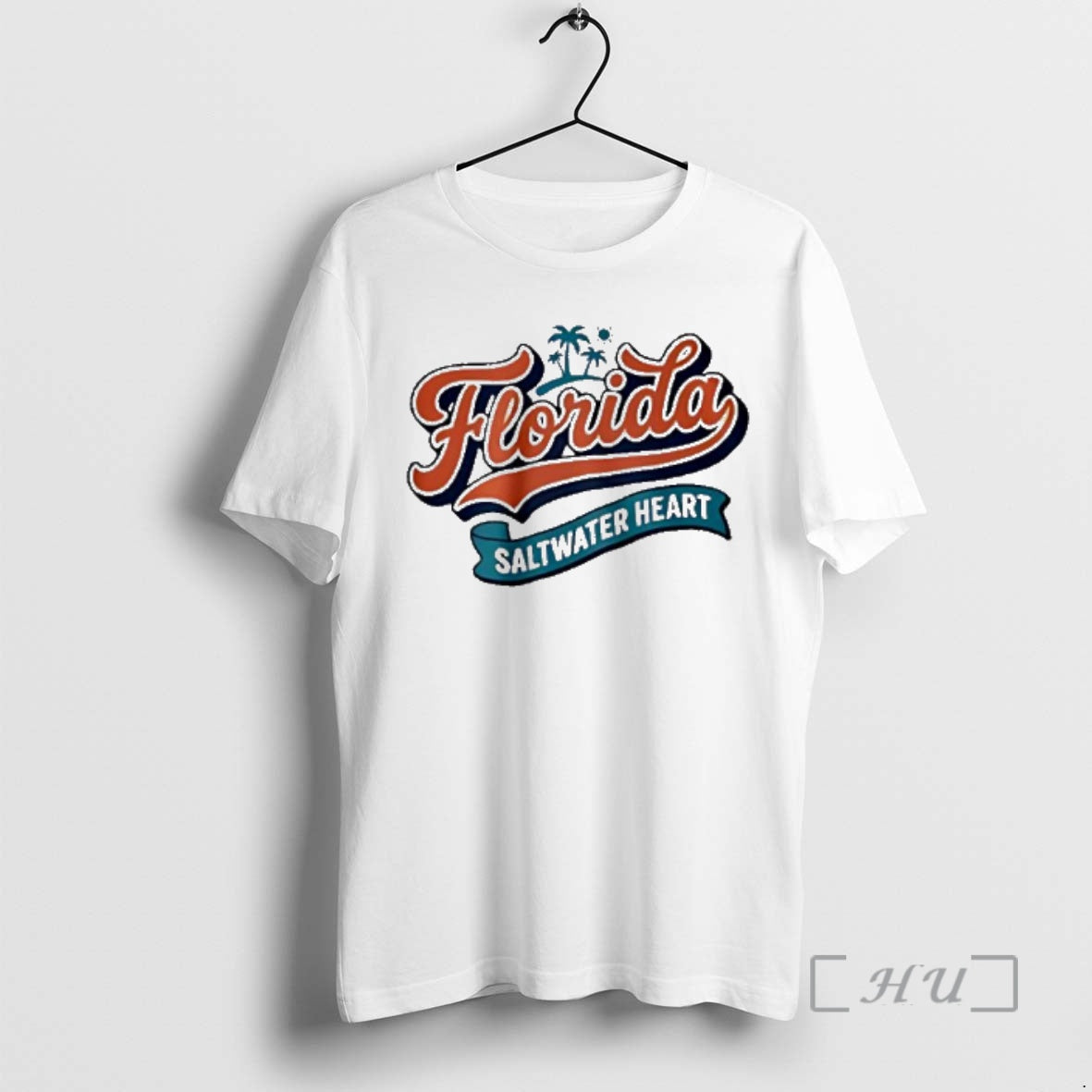 Officials Florida Saltwater Heart Palm Trees Beach Graphics Unisex