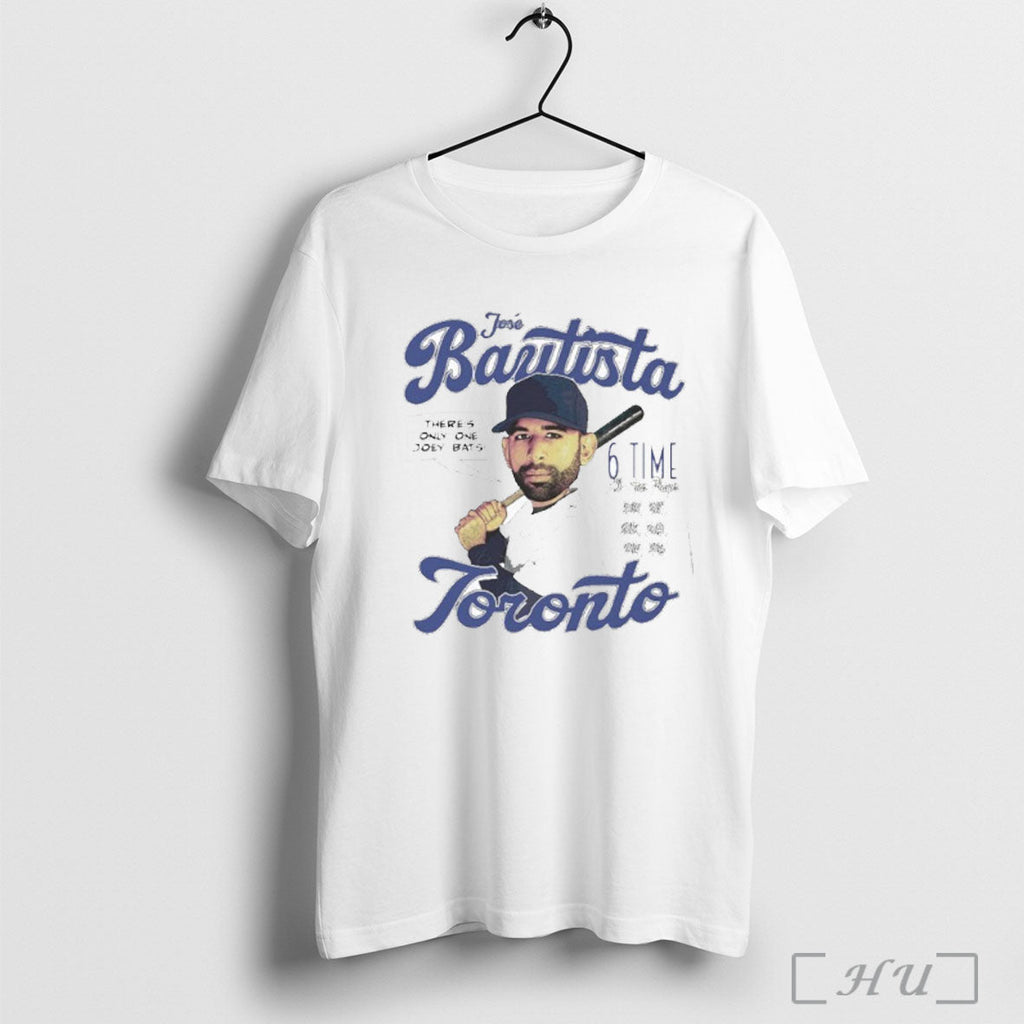 Officials Jose Bautista Toronto Blue Jays Comic 6 Time All Star Player Shirt Unisex