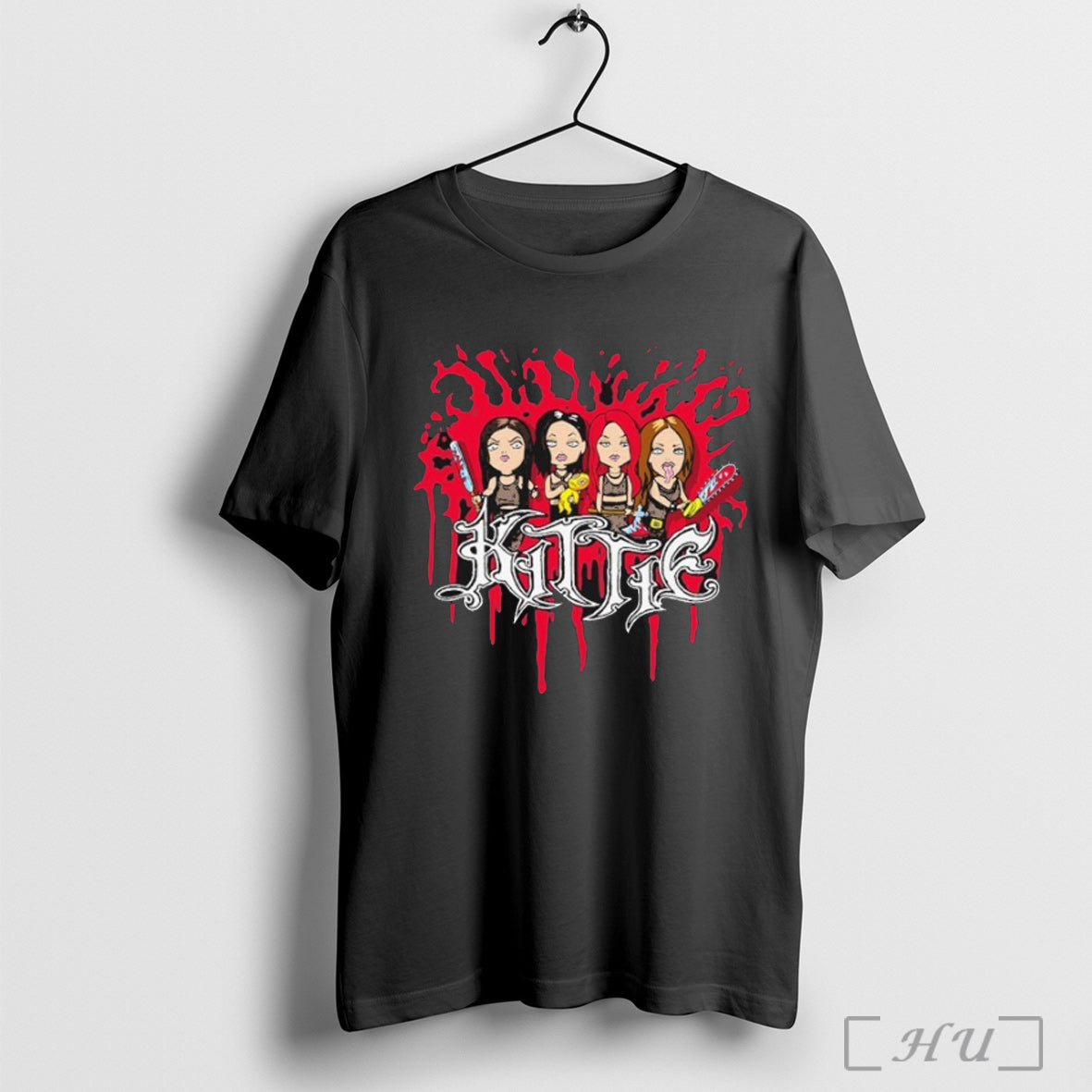 Officials Kittie Spitxxv Paper Doll Bloddy T Shirt Unisex