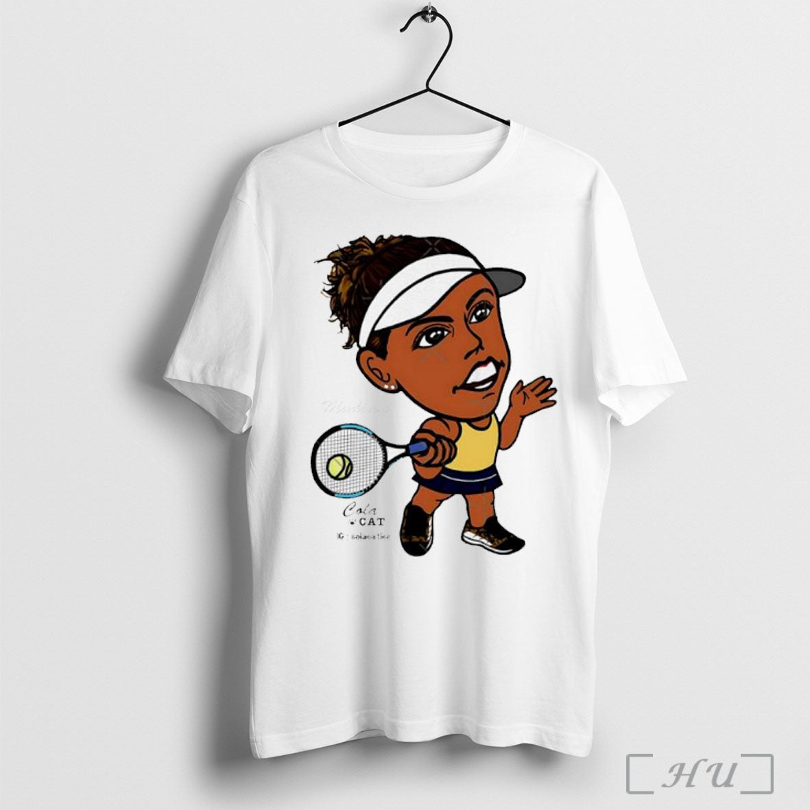 Officials Madison Keys Tennis Player Big Head Graphic T Shirt Unisex